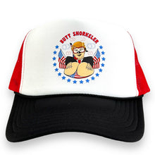 Load image into Gallery viewer, Butt Snorkeler Independence Trucker Hat
