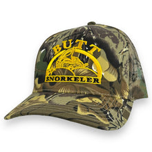 Load image into Gallery viewer, Butt Snorkeler Camo Trucker Hat
