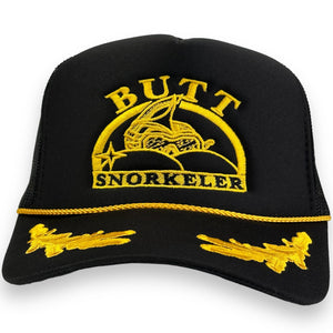 Butt Snorkeler Black Trucker Hat