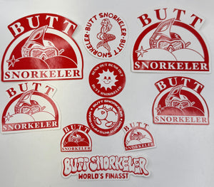 Butt Snorkeler Sticker Pack